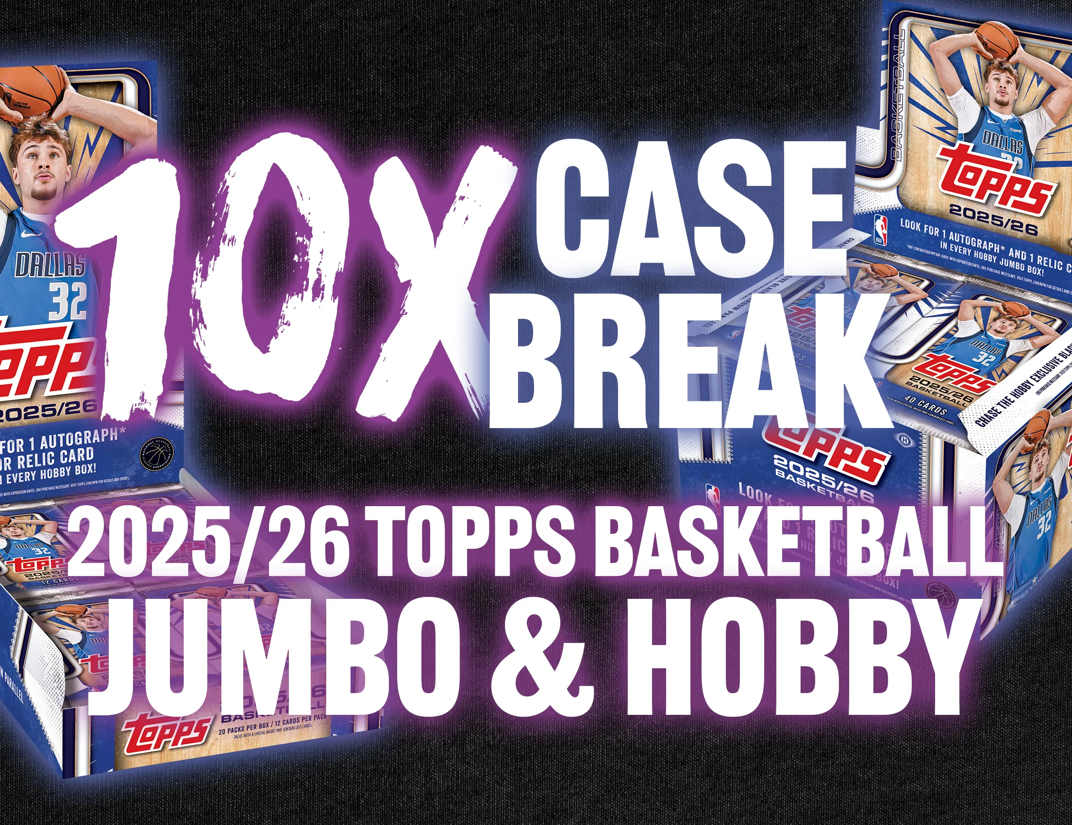 10x Case Break - 2025/26 Topps Basketball Jumbo & Hobby #1 - PICK YOUR PLAYER