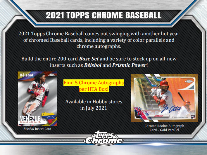 2021 Topps Chrome Baseball Jumbo HTA 8 Box Case Break #42 - RANDOM TEAMS