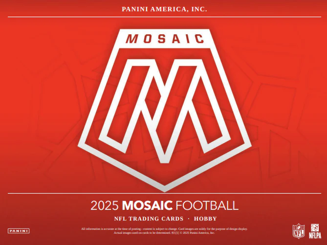 2025 Panini Mosaic Football Hobby 6 Box Break #15 - PICK YOUR TEAM