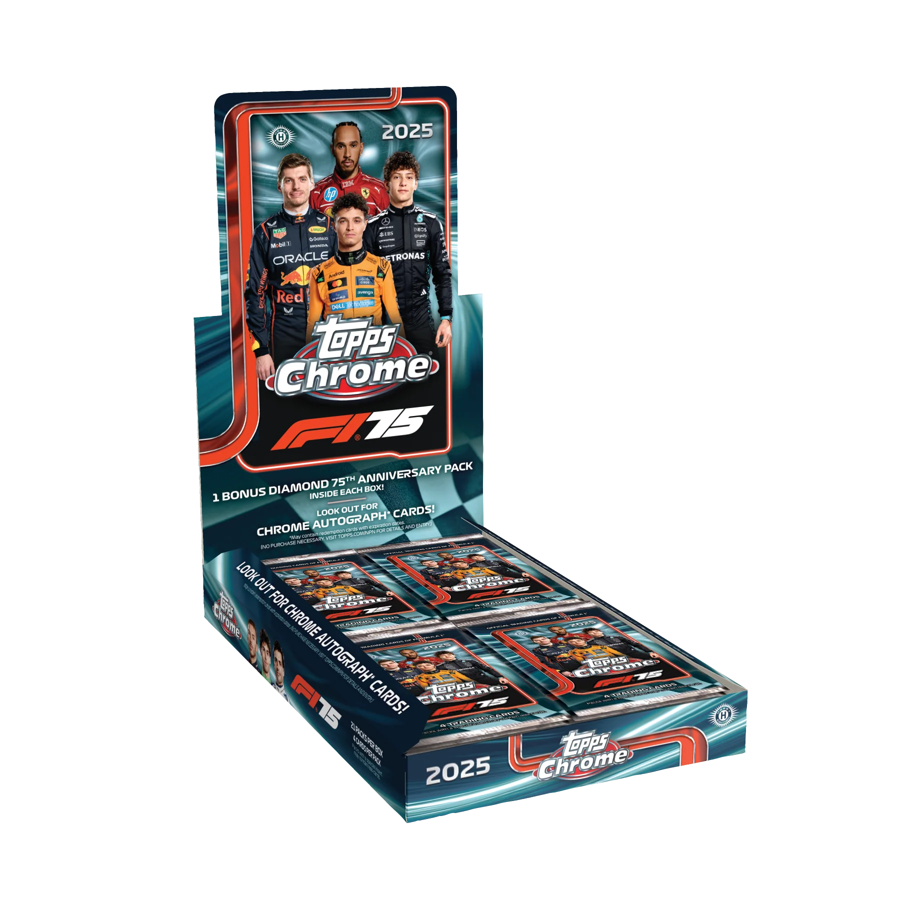 2025 Topps Chrome Formula 1 Racing Hobby 6 Box Break #7 - RANDOM DRIVER