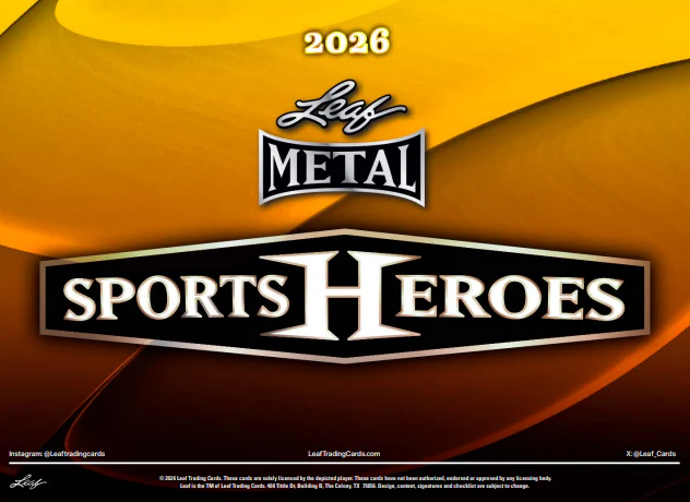 2026 Leaf Sport Heroes Hobby 10 Box Case Break #1 - RANDOM HIT STYLE (GUARANTEED AUTO PER SPOT!)