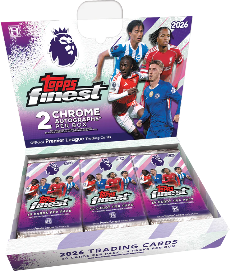 2026 Topps Finest Premier League Soccer Hobby 8 Box Case Break #4 - PICK YOUR TEAM/PLAYER